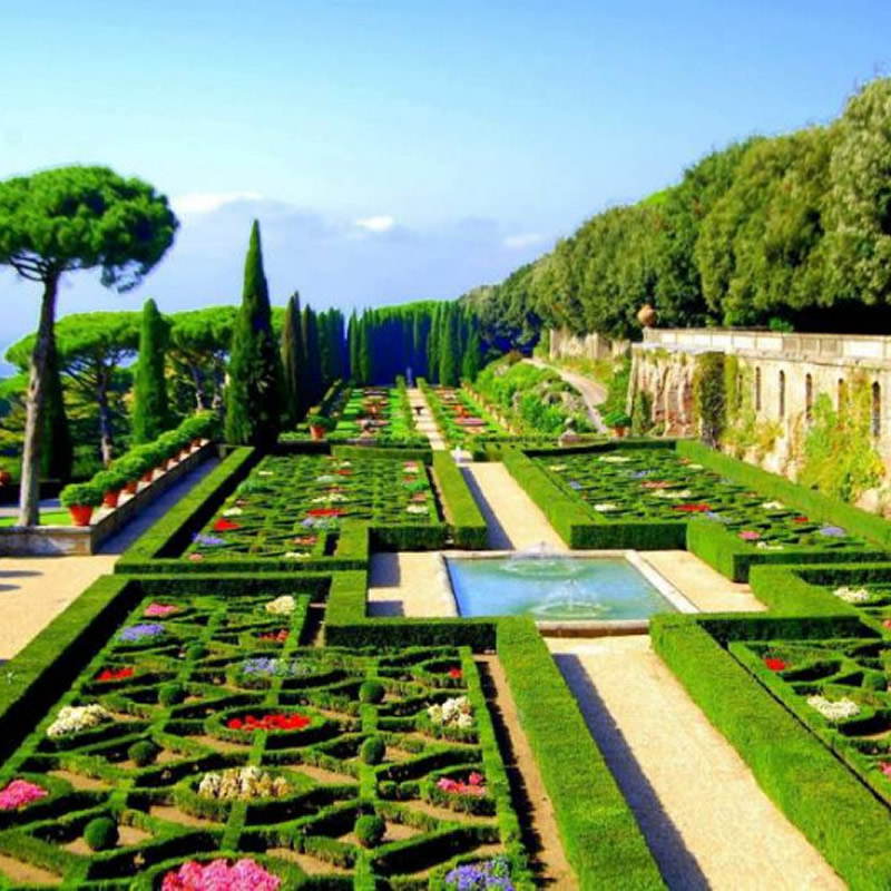 Un aperçu des jardins pontificaux près de Rome