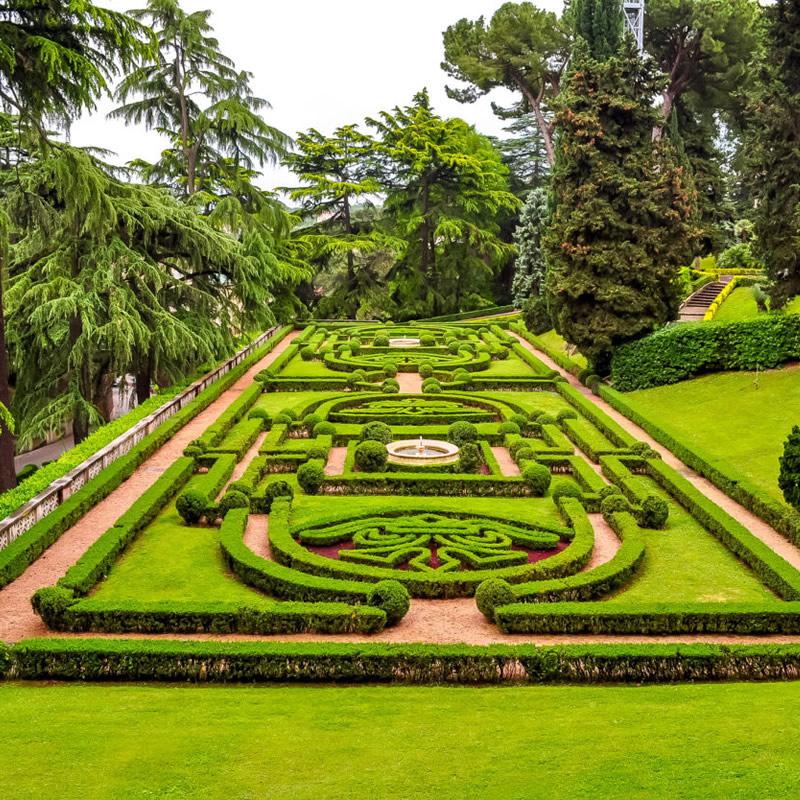 Un aperçu des Jardins du Vatican à Rome